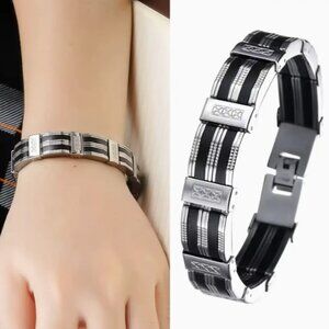 Stylish Men's Bracelet  Premium 304 Stainless Steel Large Men's Fashionable